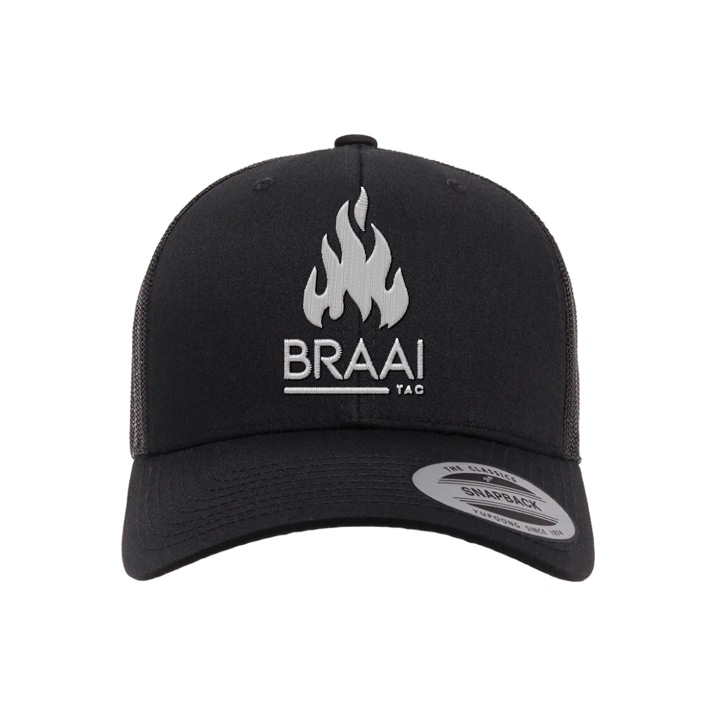 BraaiTac Black Trucker Cap